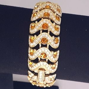 Vintage Joan Rivers Signed Crystal Bracelet